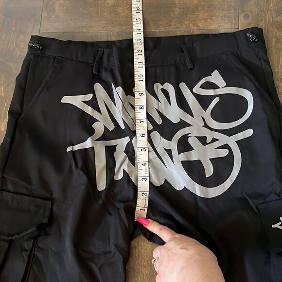 2023 Print Loose Men's Fashion Streetwear Multi-pocket Cargo Pants Y2k Hip Hop - Picture 12 of 15